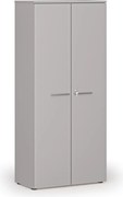 Kancelárska skriňa s dverami PRIMO GRAY, 800 x 420 x 1781 mm, sivá