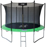 Trampolína s vnútornou sieťou 374 cm Gardenline - zelená