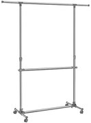 Výškovonastaviteľný stojan na šaty, 113-198x93x49cm