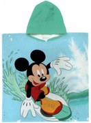 Detské / chlapčenské plážové pončo - osuška s kapucňou Disney - Mickey Mouse - 100% bavlna s gramážou 320 gr./m² - 60 x 120 cm