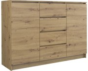 Komoda Baroste 120 cm hnedá