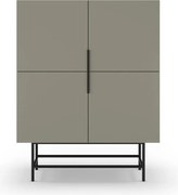 Zelenosivá skrinka 100x128 cm Eldia – Marckeric