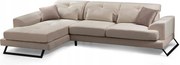 Rohová sedačka Frilana (béžová) (L)