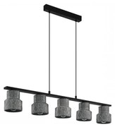 Eglo 39855 - Luster na lanku HILCOTT 5xE27/40W/230V