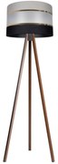 Stojacia lampa CORAL 1xE27/60W/230V hnedá/čierna/šedá/zlatá