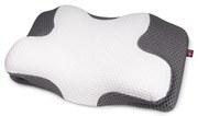 CONNECT IT CFH-6031-WH - Anatomický vankúš Lyra bielo-sivý