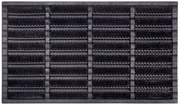 Vonkajšie čistiaci rohožka Mix Mats Brushes 105648 Black – na von aj na doma, 45x75, čierna, exteriér, Hanse Home