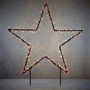 LED svetelná dekorácia hviezda, napájanie: sieťové, teplá biela, výška: 135 cm