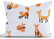Bavlnená obliečka na vankúš Renforcé 70 × 90 cm - Líšky 02