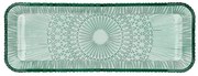 Zelený sklenený servírovací tanier 14x38 cm Kusintha – Bitz