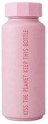 DESIGN LETTERS Dizajnová termoska Pink Kiss The Planet 500 ml
