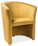 Sedacia súprava Cuba Velvet, kreslo, žltá