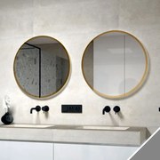 Comodo Zrkadlo v striebornom kovovom ráme s LED podsvietením po obvode Nikoletta LED 17 ALU KÚPEĽŇOVÝ NÁBYTOK-Typ: bez vypínača, KÚPEĽŇOVÝ NÁBYTOK-Ro…