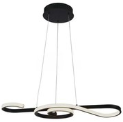 LED Luster na lanku LED/18W/230V 3000K čierna