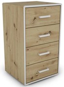 Komoda Capannoli 50 4s dub artisan/biela