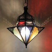 Orientálna závesná lampa Jawhara farebná