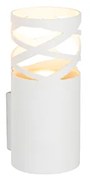 Dizajnová nástenná lampa biela - Arre
