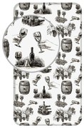 Jerry Fabrics Bavlnené prestieradlo Víno, 90 x 200 cm