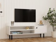 TV stolík/skrinka Lasupa (biela) . Vlastná spoľahlivá doprava až k Vám domov. 1095092