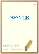 DANTIK rám na obraz 42x59,4 | KASSETTE přírodní lakovaná (Plexi Čiré)