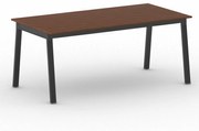Kancelársky pracovný stôl PRIMO BASIC, čierna podnož, 1800 x 900 mm, čerešňa