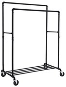 Mobilný stojanový vešiak LINEA čierny