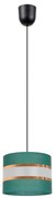 Luster na lanku CORAL 1xE27/60W/230V pr. 20 cm zelená