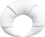 Vankúš croissant snehovo biela 55cm