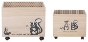 Drevené detské úložné boxy v súprave 2 ks Nonni - Bloomingville Mini