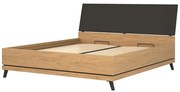 Posteľ Ate At15/180 Dub/čierna
