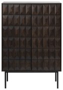 Tmavohnedá skrinka 90x130 cm Latina – Unique Furniture