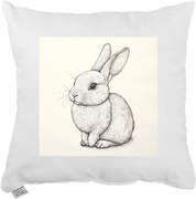 Dekoratívny vankúš Bunny Sketch 40x40 cm EMI