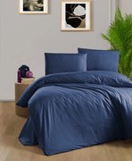 Obliečky damaškové Navy modrá 200x140cm+90x70cm TiaHome