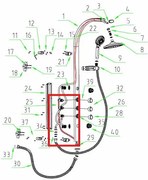 ND Easyshower propojovací hadička 3
