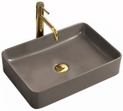 Rea Avia, umývadlo na dosku 51 x 35 cm, šedá matná, REA-U0841