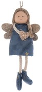 Textilná vianočná ozdoba 16 cm Angel – Dakls