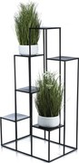 STOJAN NA KVETINÁČ KASKADA 110X60X40 CM ČIERNA