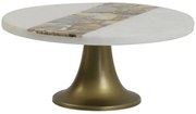 Mramorový podnos na bronzovej nohe Layo - Ø 25*11cm