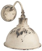 Kovová vintage nástenná lampa patina