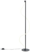 Moderná stojaca lampa čierna vrátane LED 3-stupňové stmievanie - Twirl