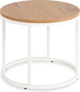 PROXIMA.store - Dizajnový konferenčný stolík CONNY FARBA: dub, FARBA NÔH: biela