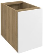 Sapho Sapho, WAVE skrinka spodná dvierková 30x45x47,8cm, pravá/ľavá, biela/dub cuneo, WA030-3025