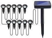 Bezdoteku LEDsolar vonkajšie svetlo na osvetlenie cesty, 10 LED, bezdrôtové, iPRO, 0,5W, teplá farba