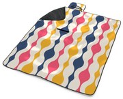 Sablio Plážová deka Farebné krivky: 200x140 cm