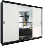 Skriňa Retro 200 6L grafit / dvierka biely