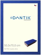 DANTIK rám na obraz 50x70 | RETRO modrá (Plexi Čiré)