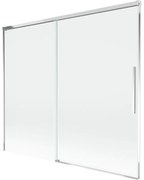 Mexen Rox, 2-krídlová posuvná vaňová zástena 180 x 150 cm, 8mm číre sklo, chrómový profil, 8C9-180-001-01-00