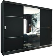 Skriňa Retro 200 2L grafit / dvierka čierna