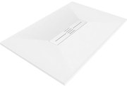 Mexen Toro, SMC obdĺžniková sprchová vanička 100 x 70 cm, biela, biela krytka, 43107010-W