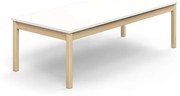 Stôl DECIBEL, 1800x800x530 mm, akustický HPL - biela
